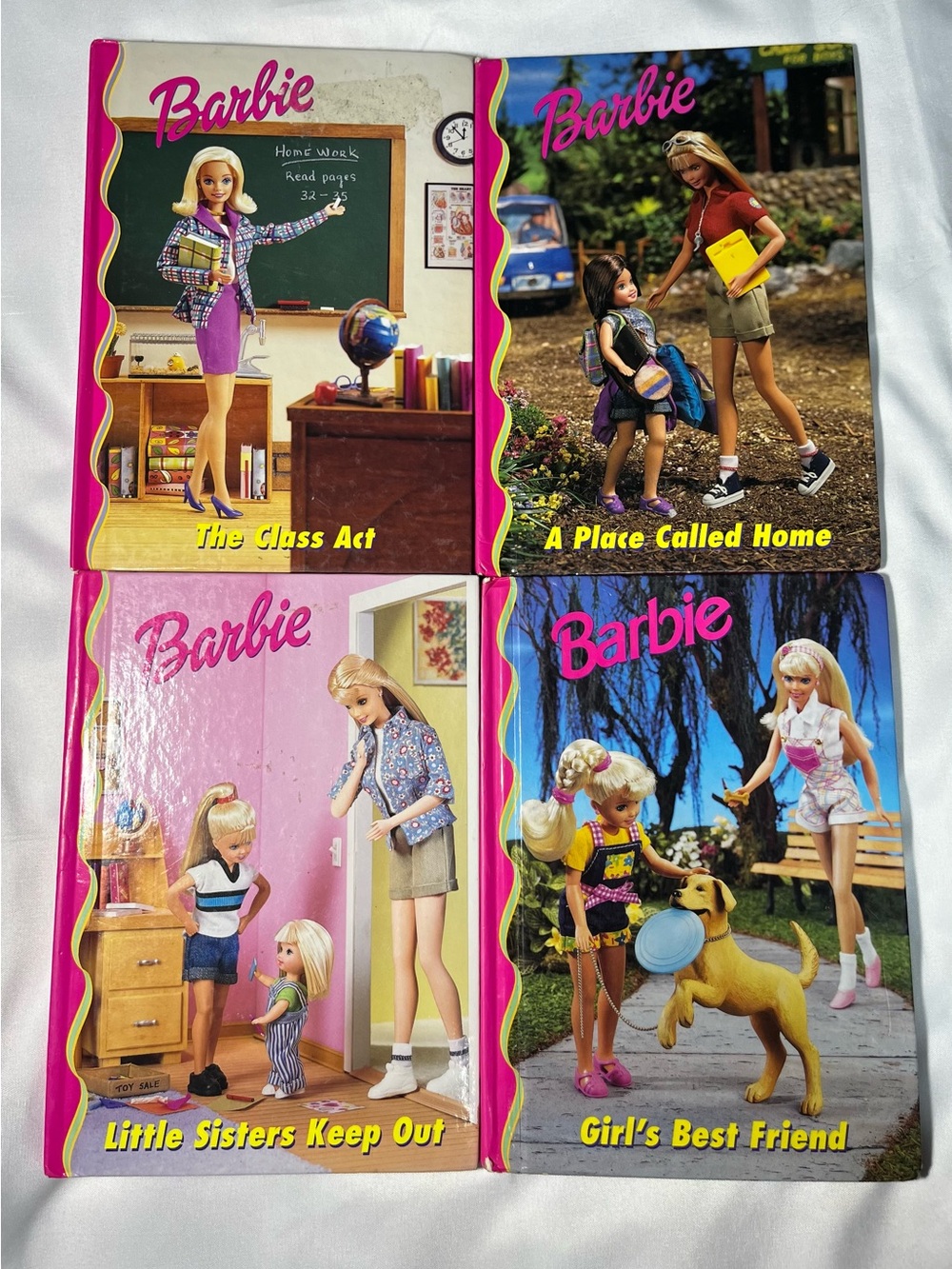 Barbie & Friends Grolier Book Club Hardcover Lot of 4 Vintage 1990s Kids Books
